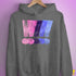 Distressed Omnisexual Pride Exclamation Points Hoodie - Grey Heather